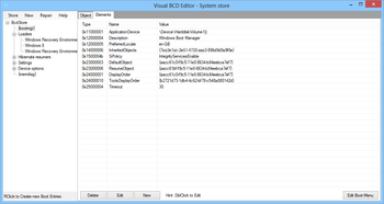 Visual BCD Editor screenshot