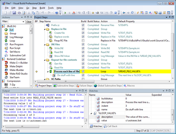Visual Build Professional screenshot
