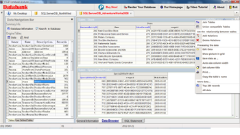 Visual Database Analyzer screenshot