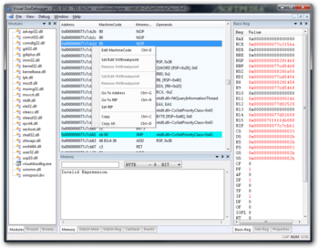 Visual DuxDebugger screenshot