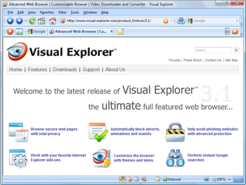 Visual Explorer screenshot