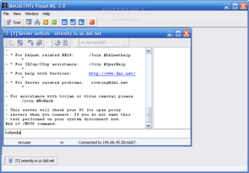 Visual Irc screenshot