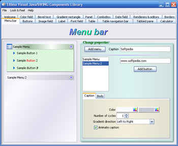 Visual Java/SWING Components Library screenshot 3