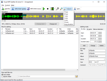 Visual MP3 Splitter & Joiner screenshot 4
