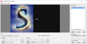 Visual MP4/MOV Time Stamp screenshot
