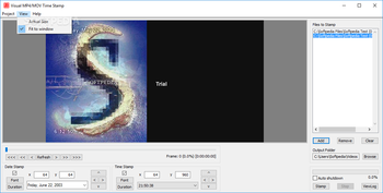 Visual MP4/MOV Time Stamp screenshot 2
