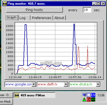 Visual Ping monitor screenshot 3