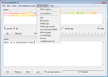 Visual REGEXP screenshot