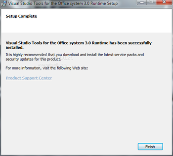 Visual Studio 2010 Tools for Office Runtime screenshot 3