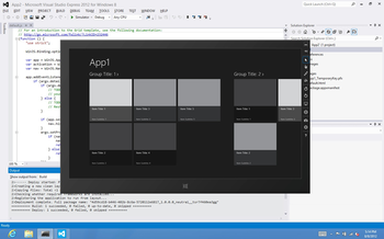 Visual Studio Express screenshot