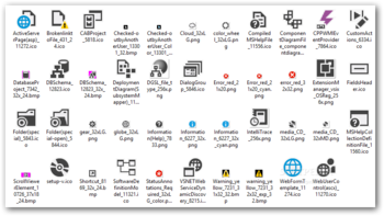 Visual Studio Image Library screenshot