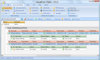 VisualCron screenshot 3