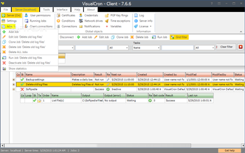 VisualCron screenshot 9
