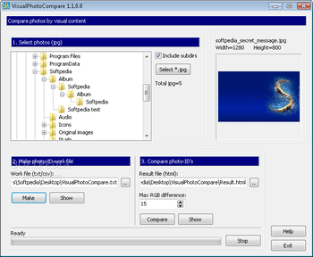 VisualPhotoCompare screenshot