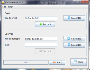 VisualVernam screenshot