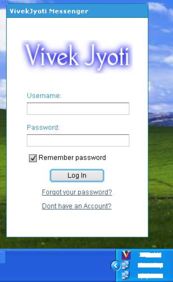 VivekJyoti Messenger screenshot