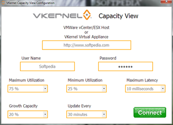 Vkernel Capacity View screenshot