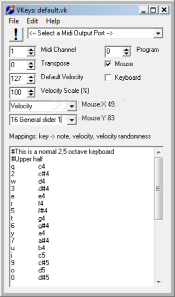 VKeys screenshot