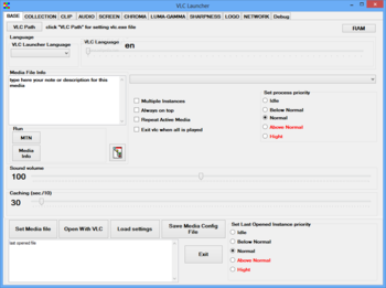 VLC Launcher screenshot