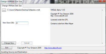 VMDiskSize screenshot