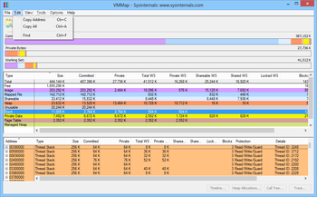 VMMap screenshot 2