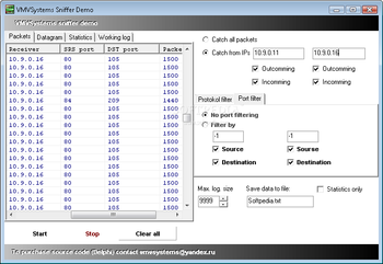 VMVSystems Sniffer screenshot