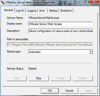 VMware Server screenshot 7