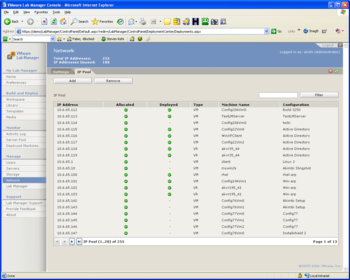 VMware vCenter Lab Manager screenshot 3
