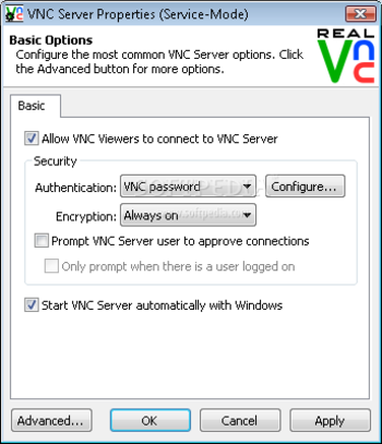 VNC Enterprise Edition for Windows screenshot 2