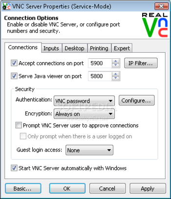 VNC Enterprise Edition for Windows screenshot 4