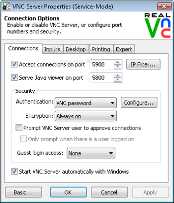 VNC Personal Edition for Windows screenshot 2