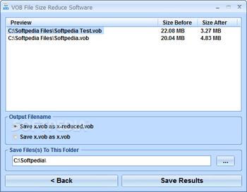 VOB File Size Reduce Software screenshot 2