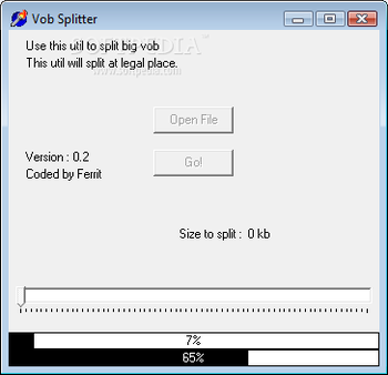 VOB Splitter screenshot