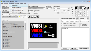 VOB Subtitle Editor screenshot 7