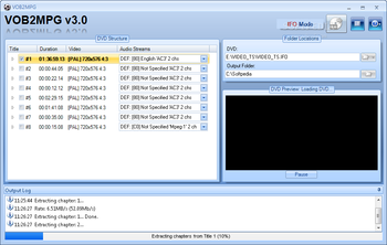 VOB2MPG screenshot 2