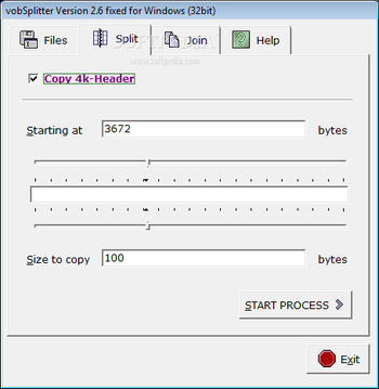 vobSplitter screenshot 2