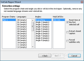 VobSub Ripper Wizard screenshot 2