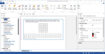 Vocabulary Worksheet Factory screenshot