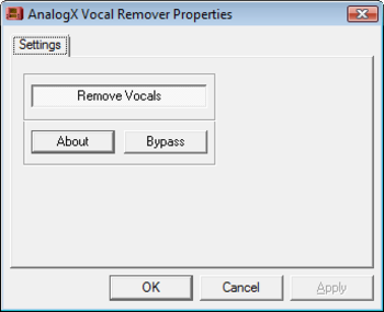 Vocal Remover (DirectX) screenshot