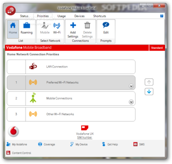 Vodafone Mobile Broadband (formerly Vodafone Mobile Connect) screenshot 2