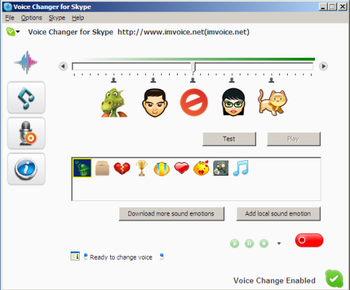 Voice Changer for Skype screenshot