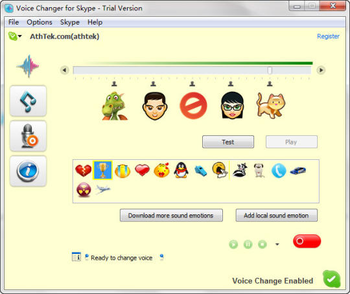 Voice Changer for Skype screenshot