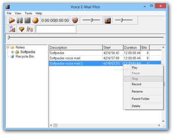 Voice E-Mail Pilot screenshot