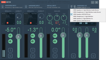 VoiceMeeter screenshot 2
