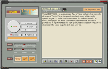 VoiceMX STUDIO screenshot