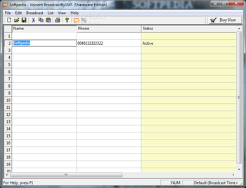 Voicent BroadcastBySMS screenshot