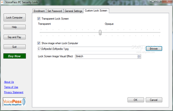 VoicePass PC Security Lock screenshot 4