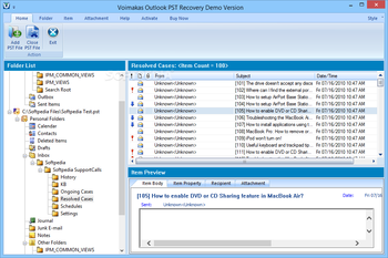 Voimakas Outlook PST Recovery screenshot