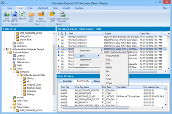 Voimakas Outlook PST Recovery screenshot 2