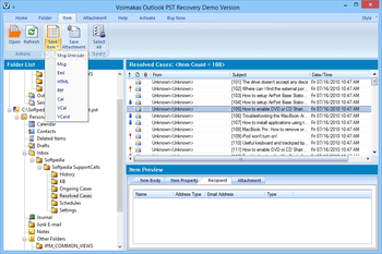 Voimakas Outlook PST Recovery screenshot 3